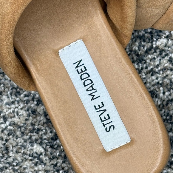 Steve Madden Suede Double Strap Sandals – New Without Tags – Chic Casual Slides - Picture 4 of 8